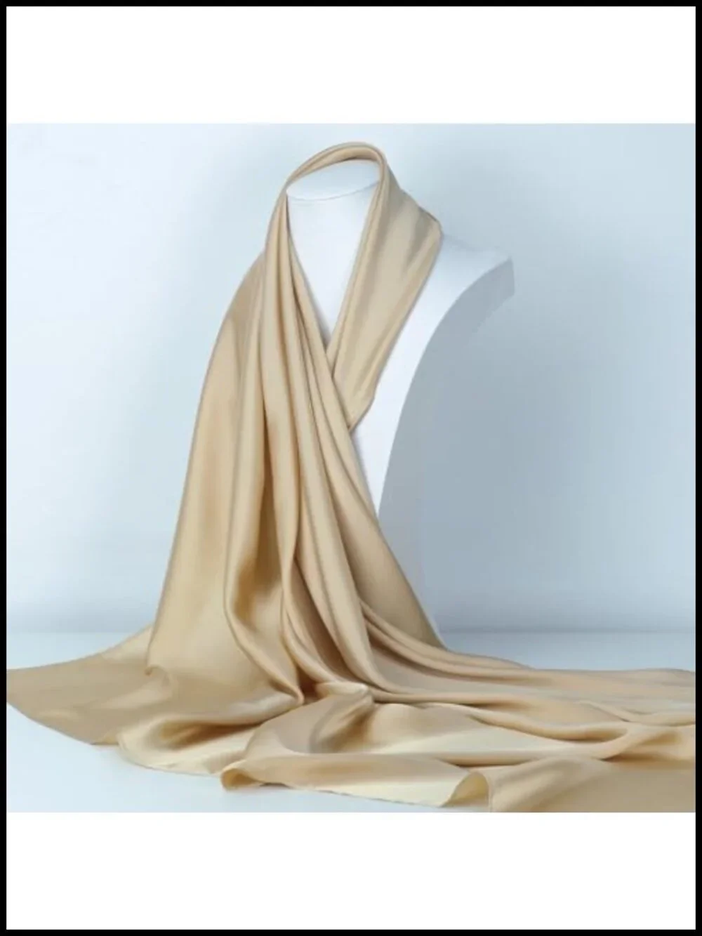 35 Inch Square Head Scarf Lightweight Like Silk Bandana